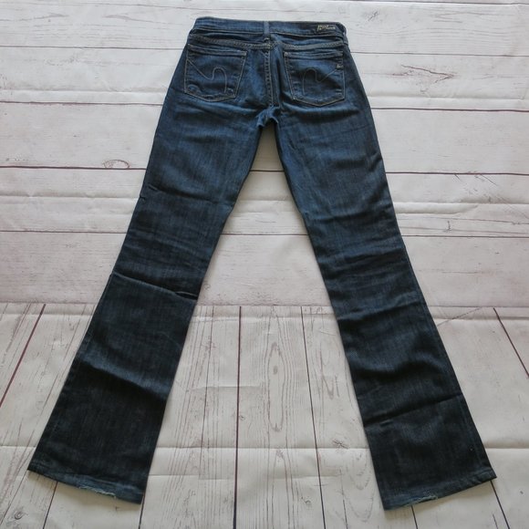 Citizens of Humanity Kelly #001 Stretch Low Waist  Bootcut Denim Jeans - Size 25 - Picture 1 of 6